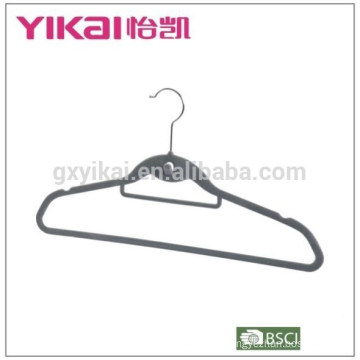 A very perfect velvet flocking hanger combination of tie rack belt hook shirt hanger